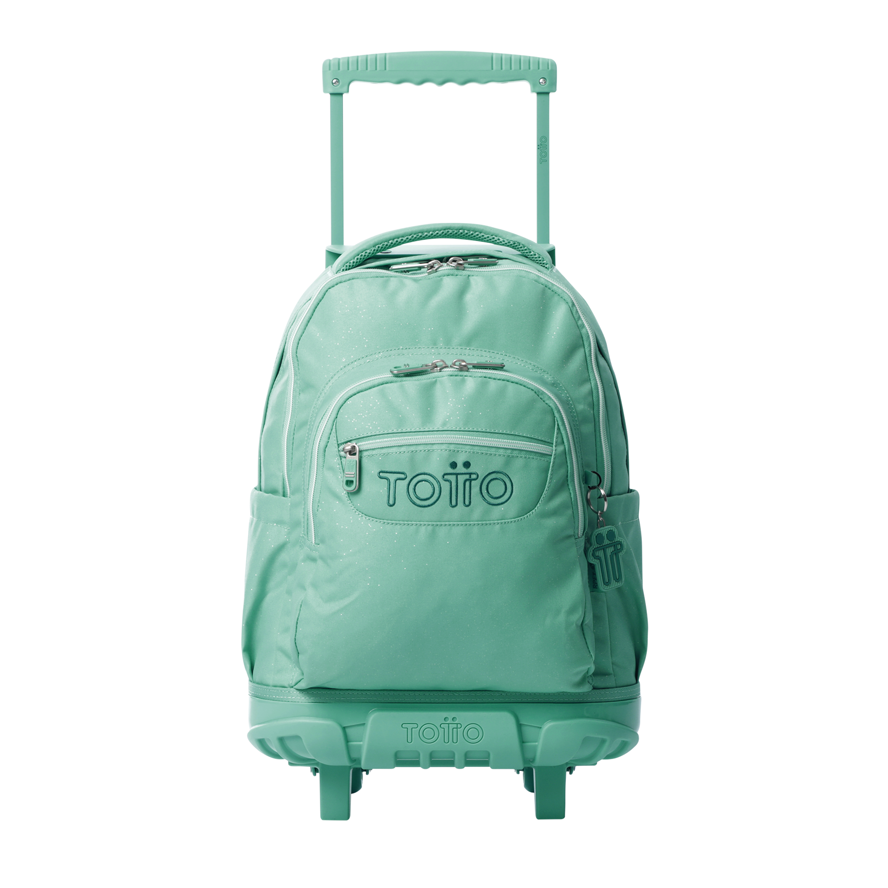 Mochila con ruedas Rue Bomper Renglon Glitter mujer verde | Totto