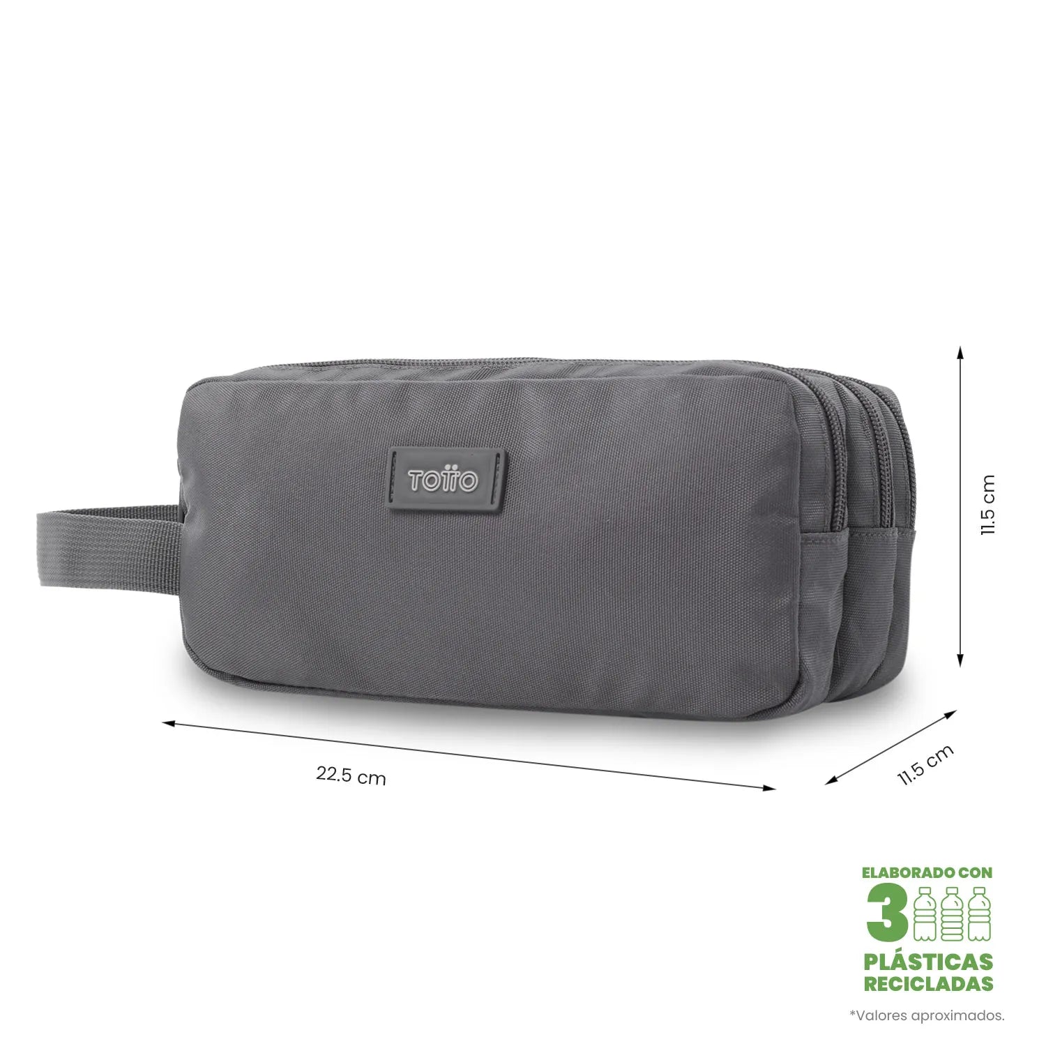 Cartuchera Multiuso Trik Grande Gris
