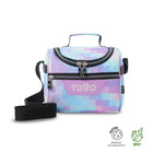 Click to visit Lonchera Térmica Glitter Para Niña Mediana Azul/Morado