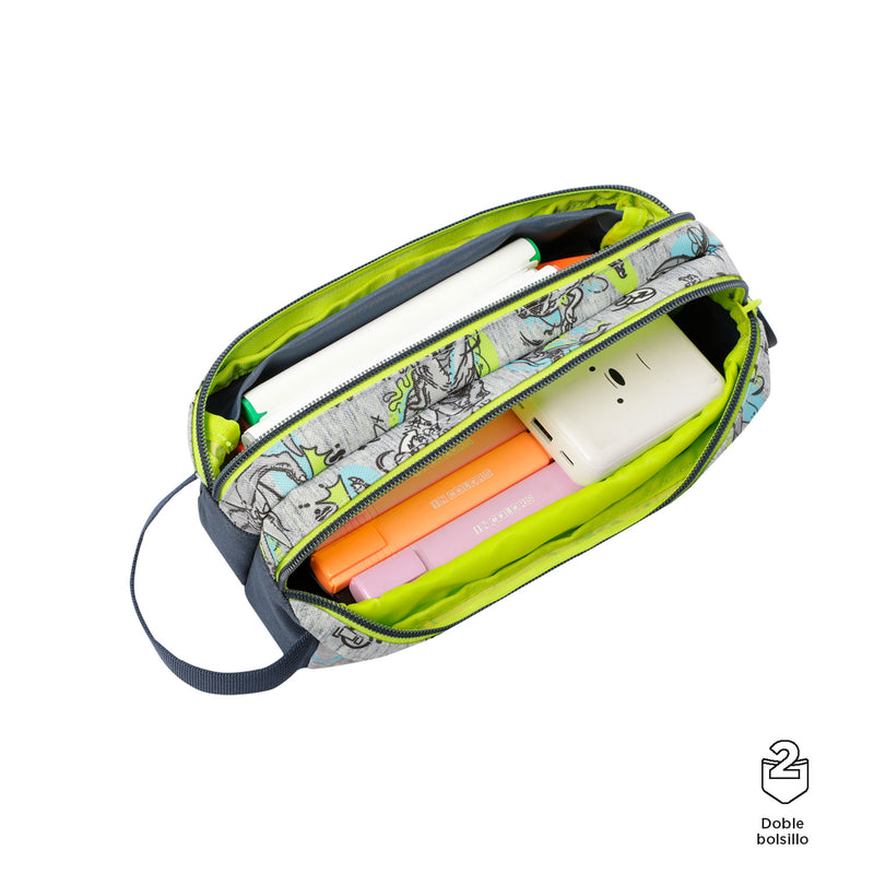 CARTUCHERA 2 CUERPOS JURASSIC WORLD 7YE