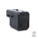 Adaptador Universal de Corriente para Viaje Volt 25 Negro