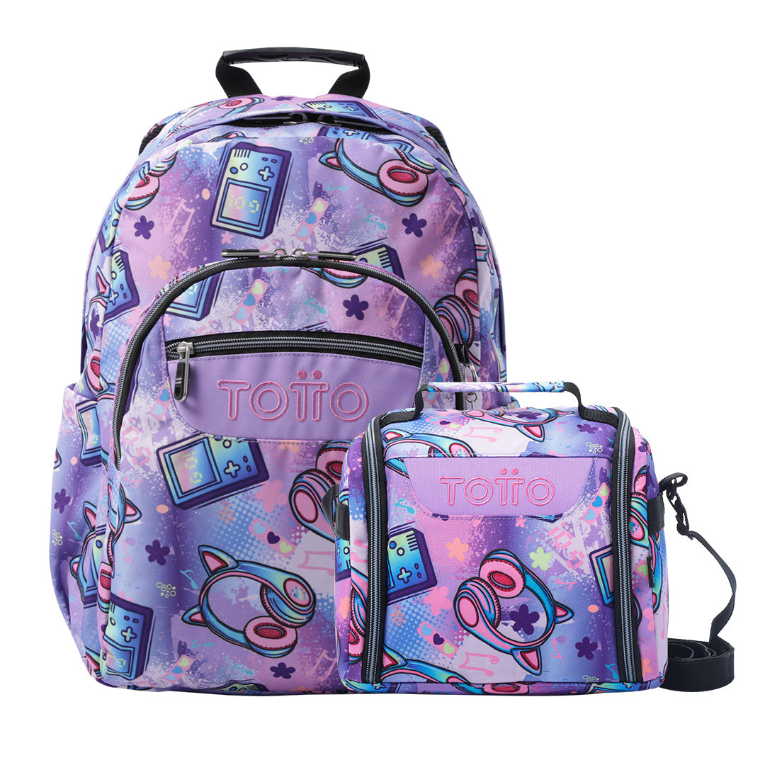 Combo 4QH – Mochila Acuarela + Lonchera Resaltador