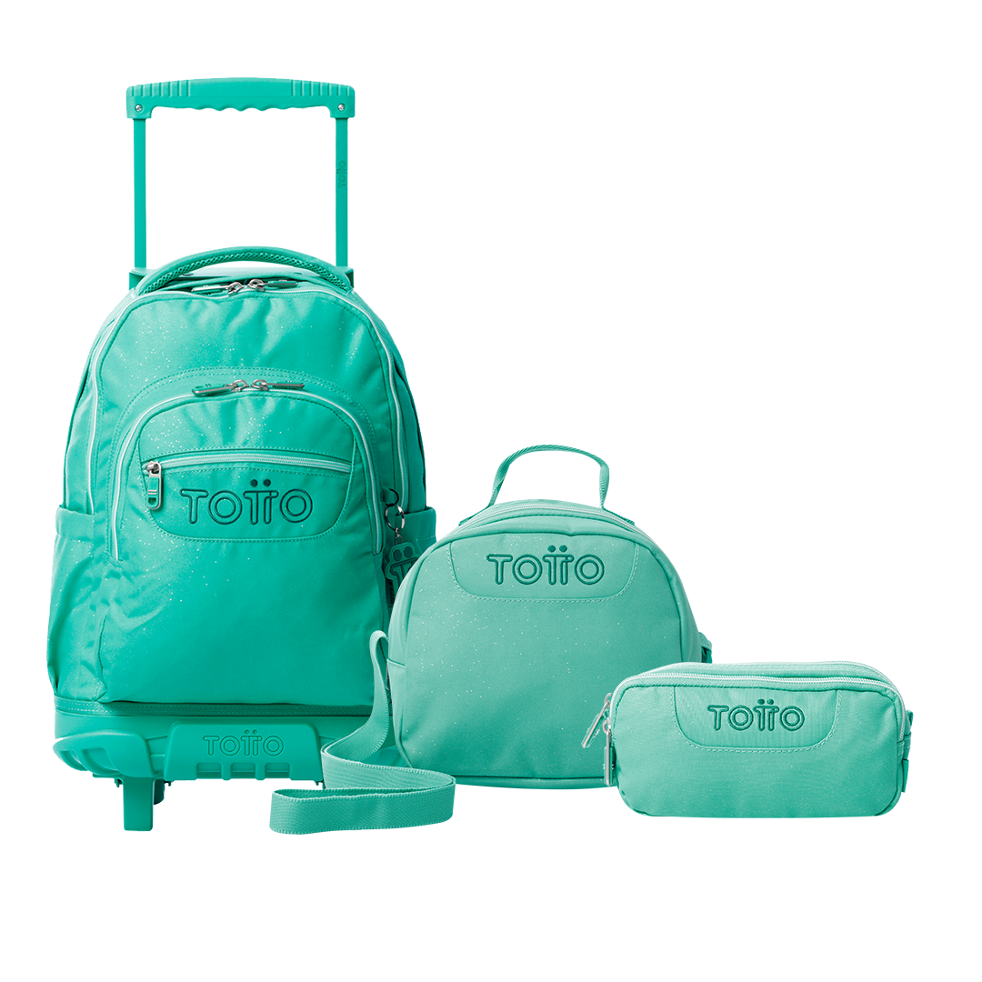 COMBO V62- Mochila Ruedas + Lonchera Borrador + Multiuso Sobre