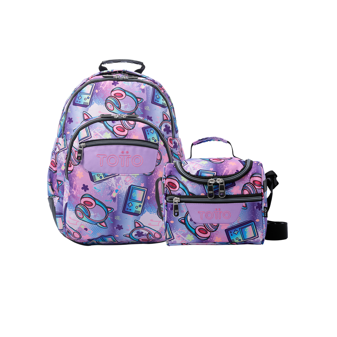 COMBO 4QH -Mochila Acuarela + Lonchera Pizarra