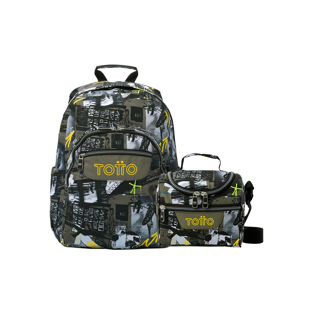 COMBO 6CT - Mochila Acuarela + Lonchera Pizarra