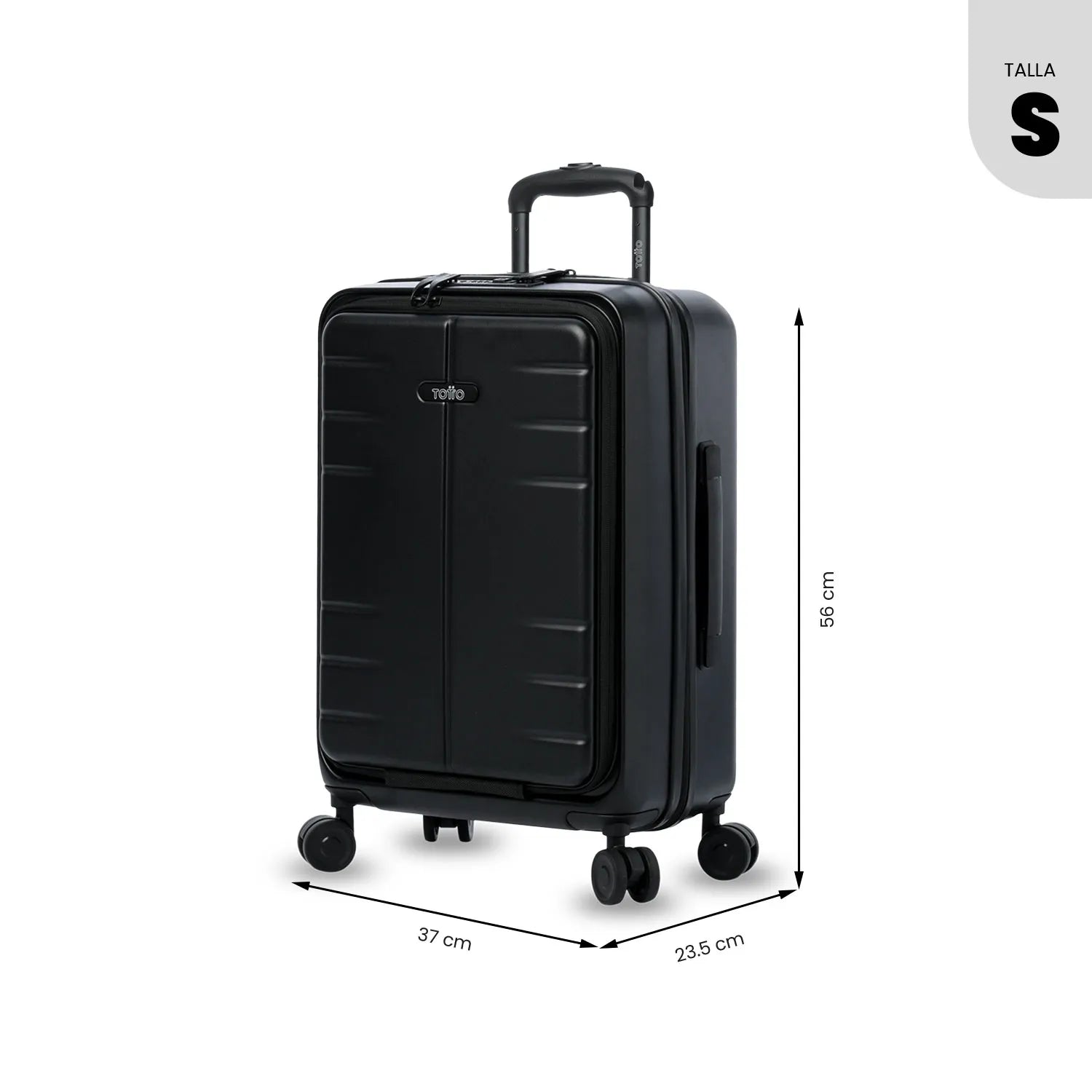Maleta de Cabina 360 Rhio Negra Unisex