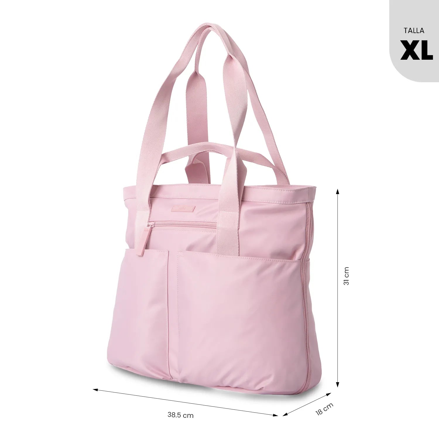 Bolsa Shopping Bag Grande para Mujer Cresa Porta PC 14" Lila Rosado