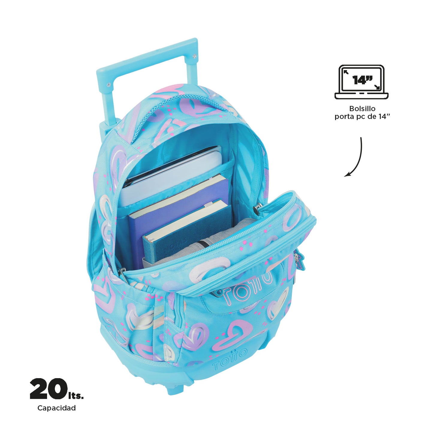 Mochila con ruedas Resma 6JT