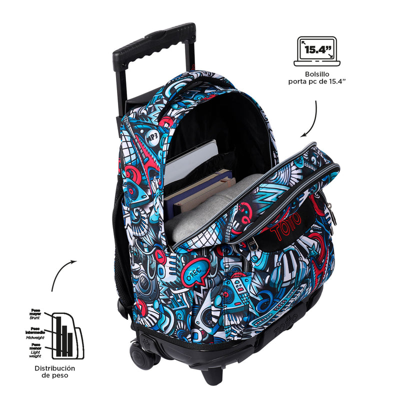 MOCHILA RUE BOMPER RENGLONES 5CS