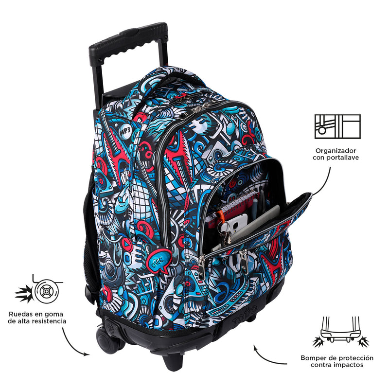 MOCHILA RUE BOMPER RENGLONES 5CS