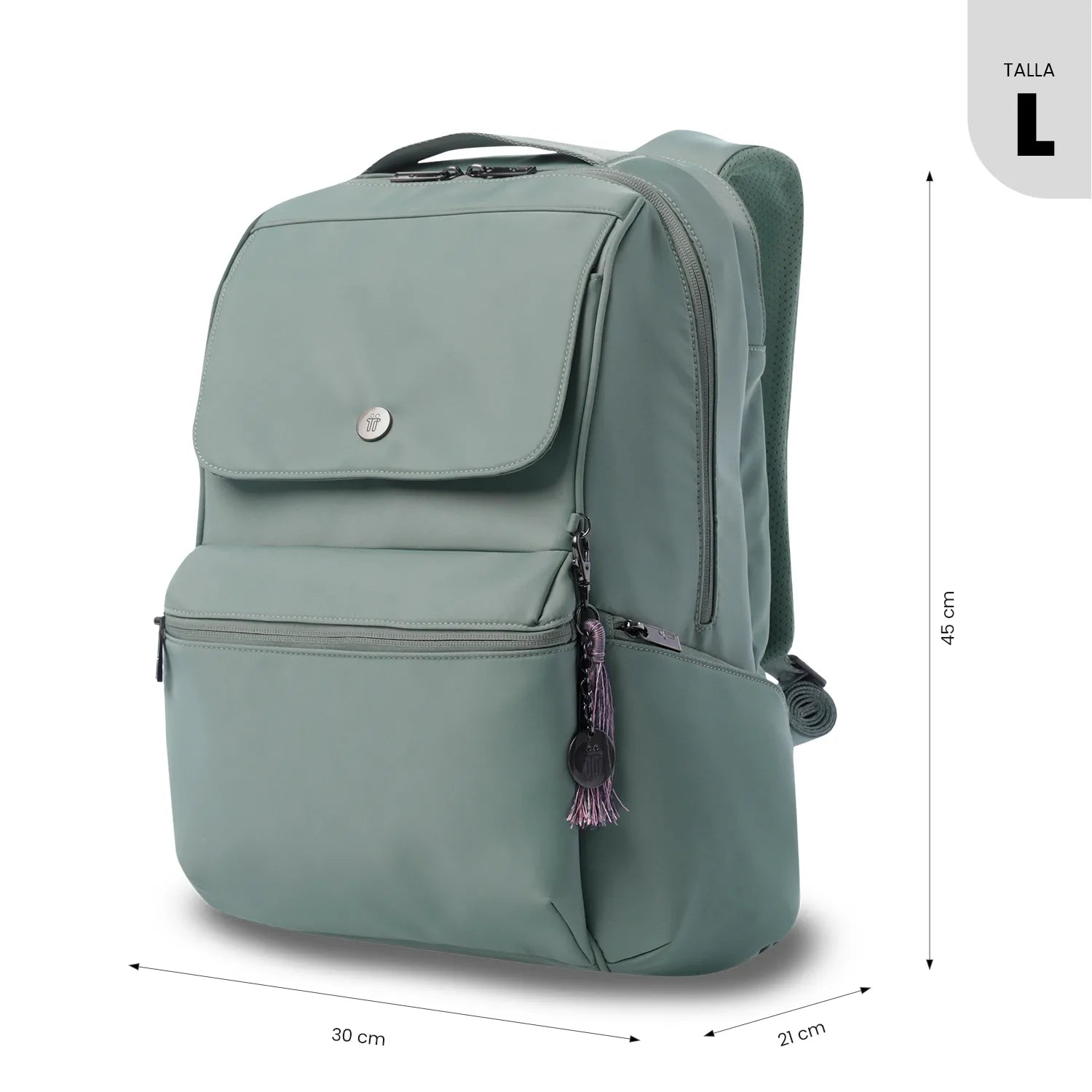 Mochila Universitaria Corneana Verde Mujer