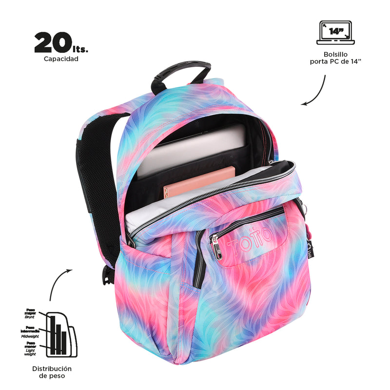 MORRAL ACUARELA GLIT 9IZ ( Mediana)