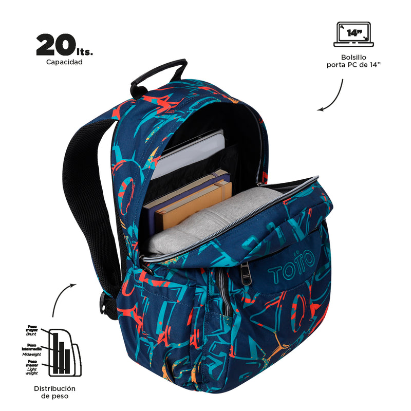 MOCHILA  ACUARELA 8J4 (Mediana)