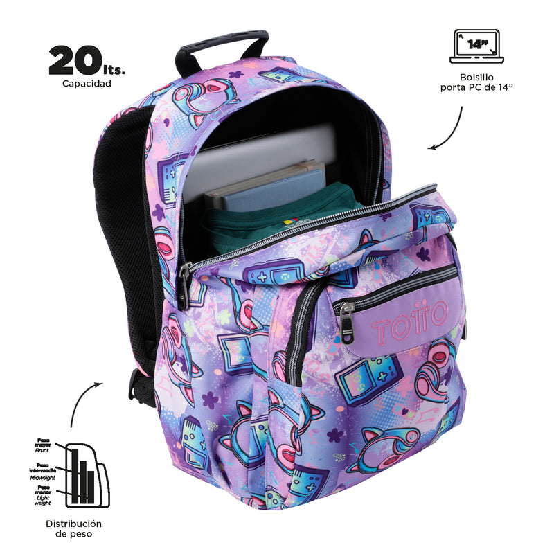 MOCHILA ACUARELA 4QH