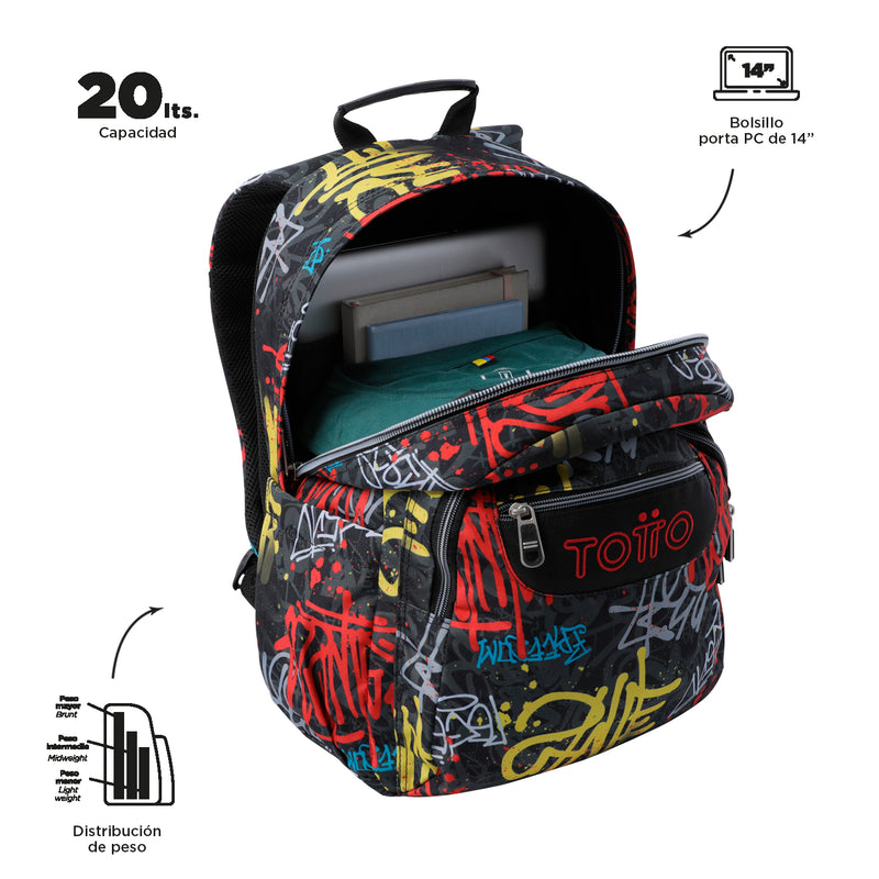 MOCHILA ACUARELA 6CS