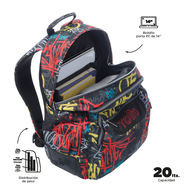 MOCHILA RAYOL 6CS