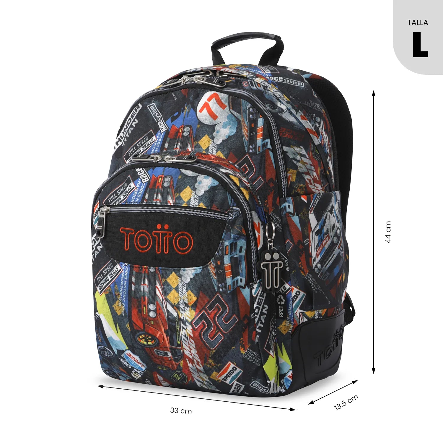 Mochila Escolar Juvenil Rayol Rojo