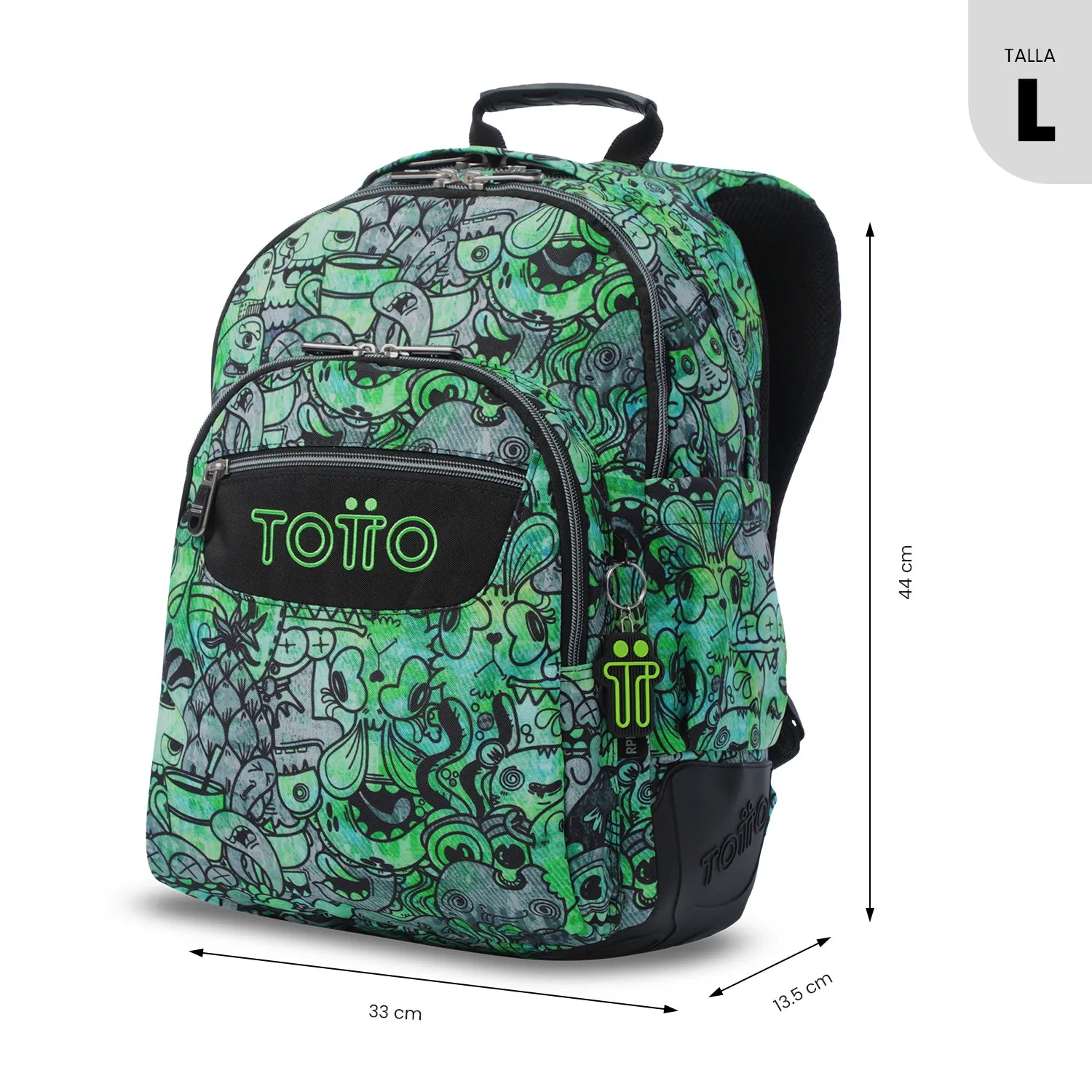 Mochila Escolar Juvenil Rayol Gris
