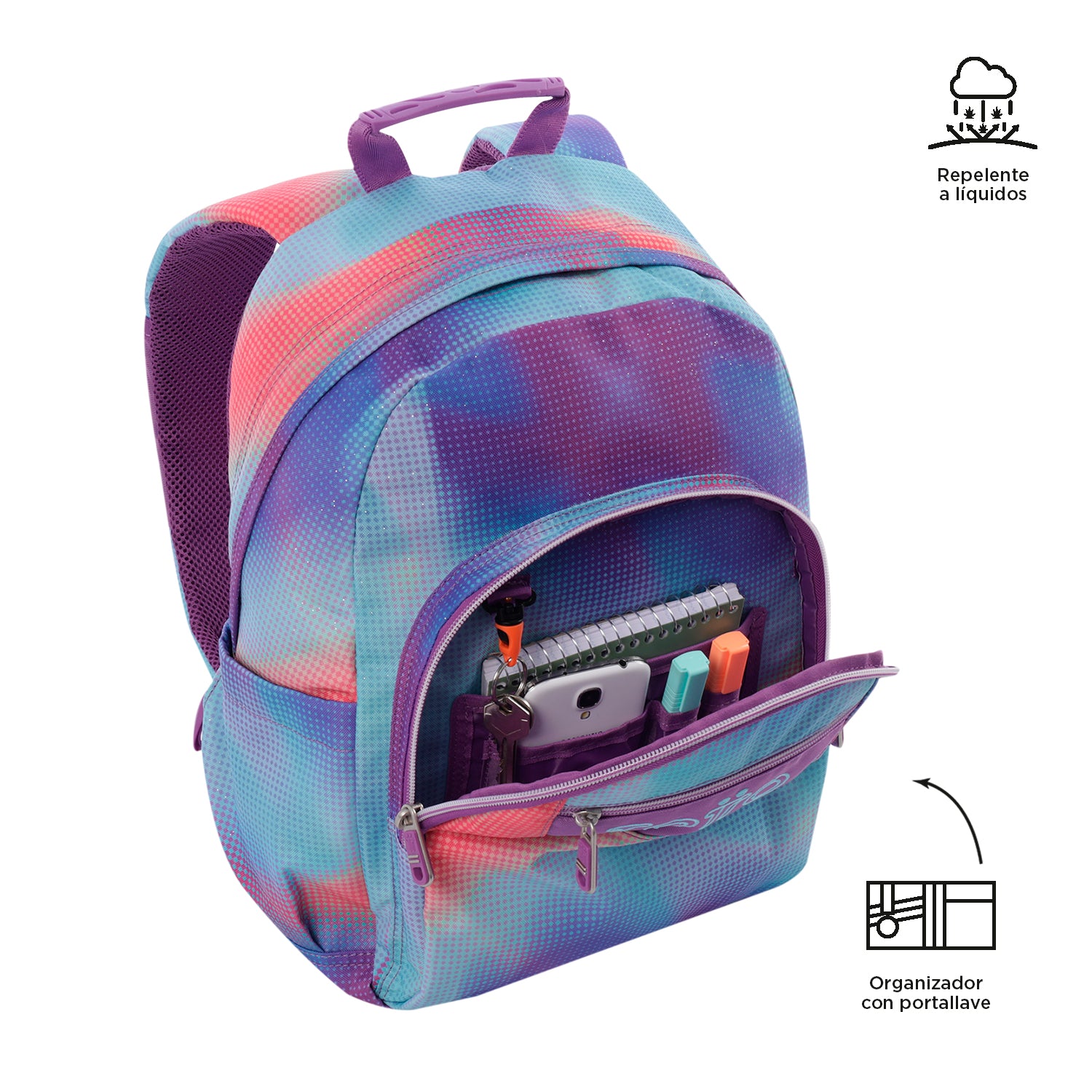 MOCHILA GOMMAS GLITTER 6D2