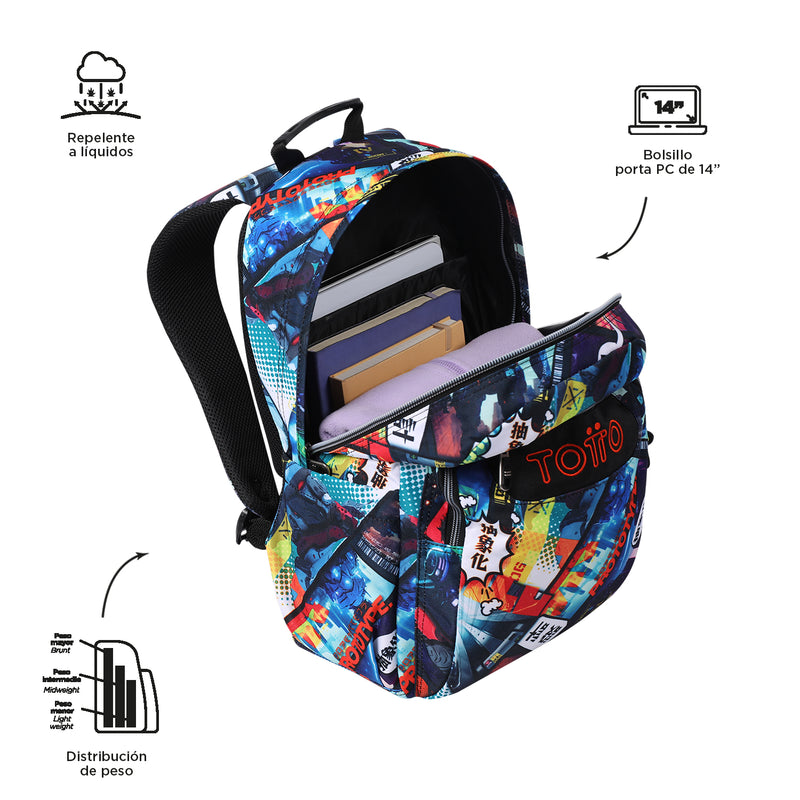 MOCHILA ACUARELES 6C9 (Mediana)