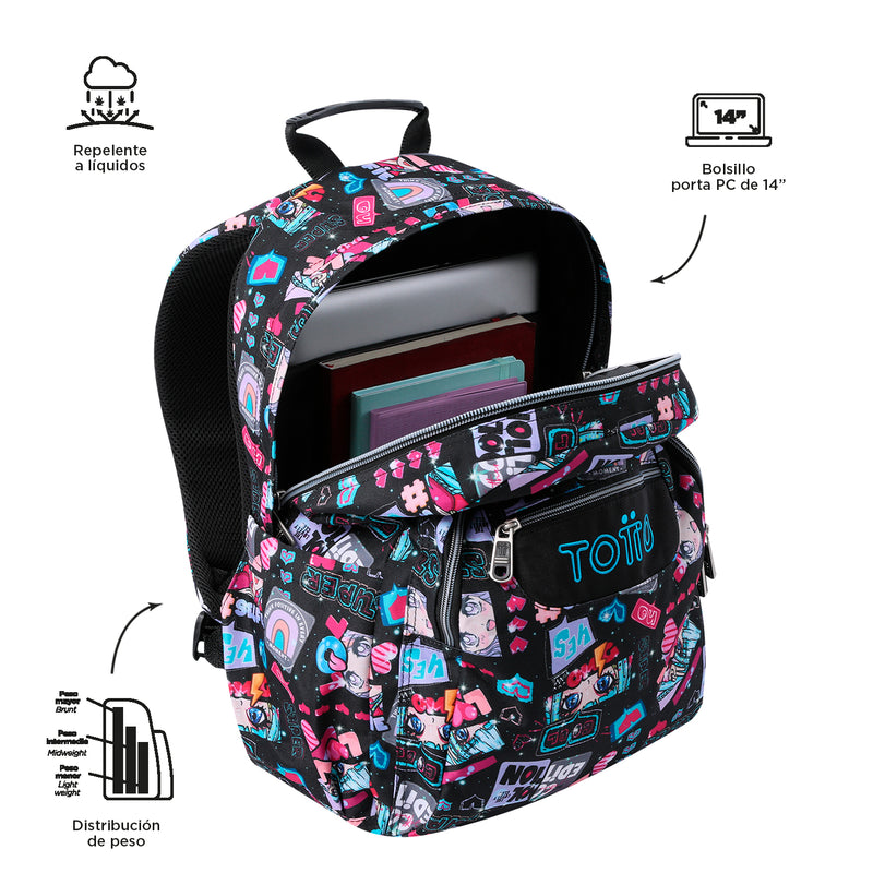 MOCHILA ACUARELES 6CZ