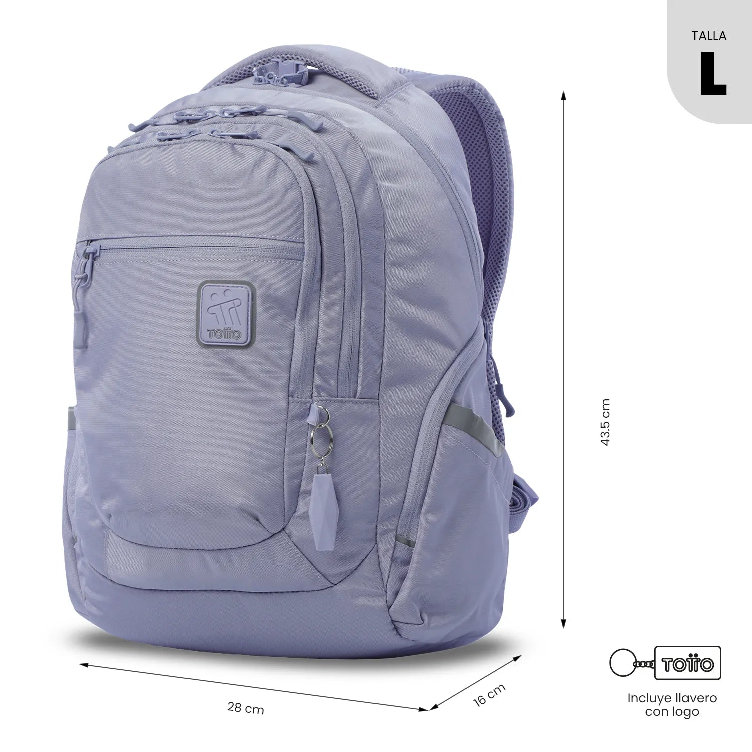 Mochila Universitaria Eufrates 2.0 Porta PC 13" Morada para Mujer