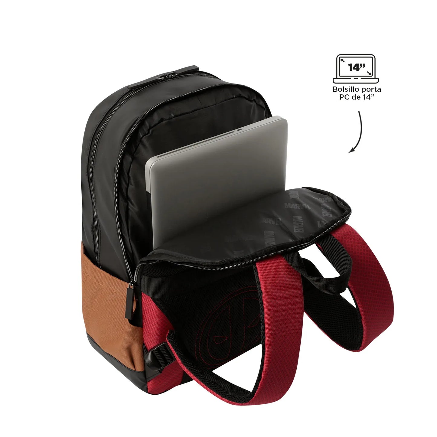 MOCHILA DEAD POOL L NR0
