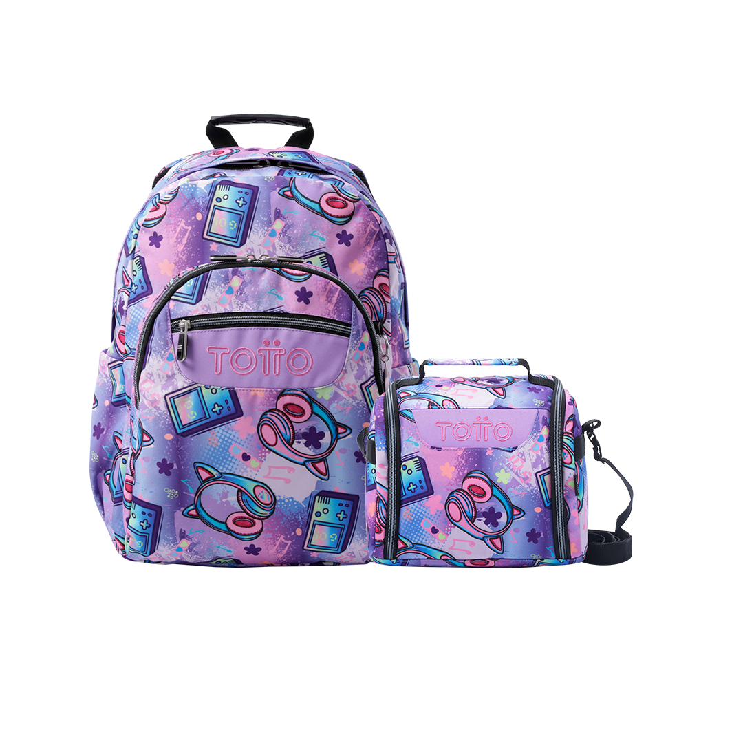 COMBO 4QH - Mochila Acuarela + Lonchera Resaltador