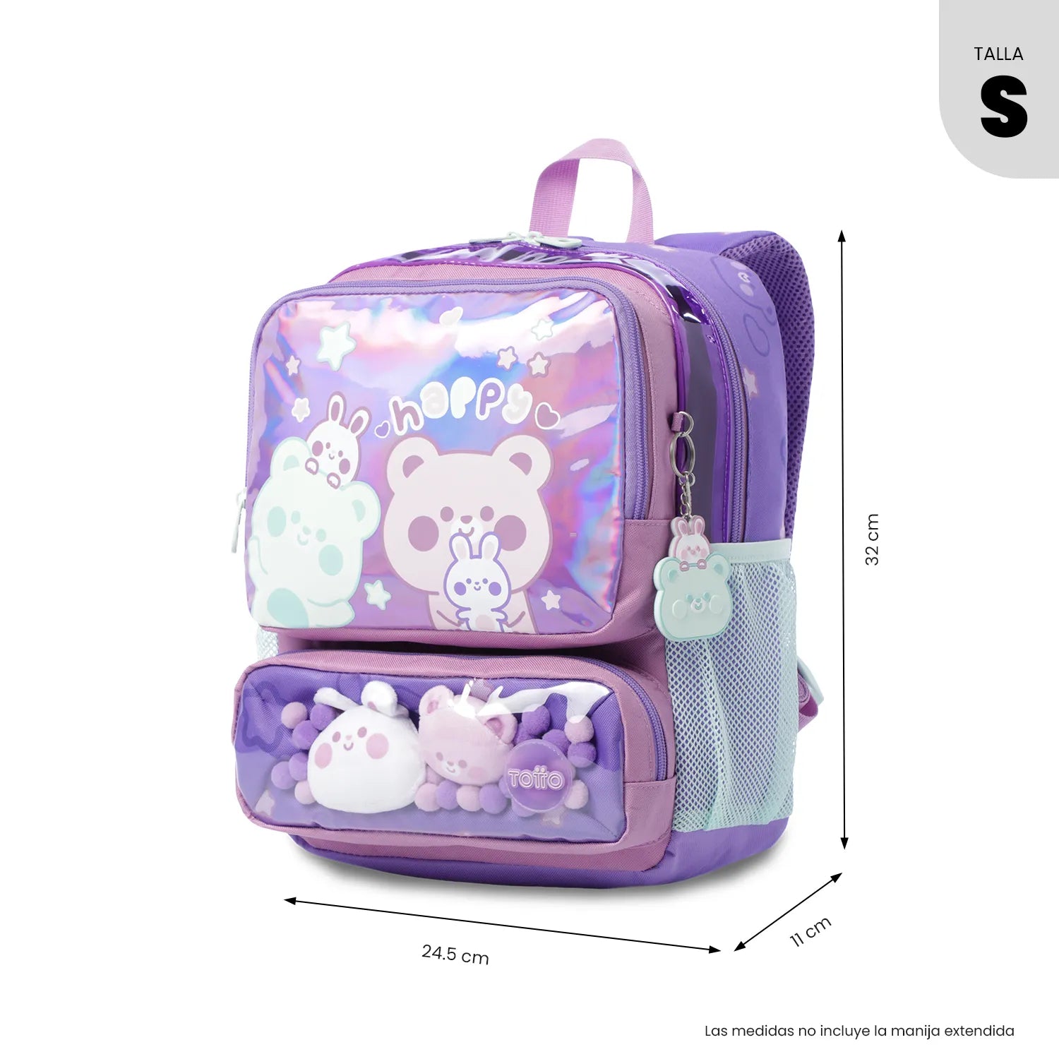 Mochila Friends Party S Morado