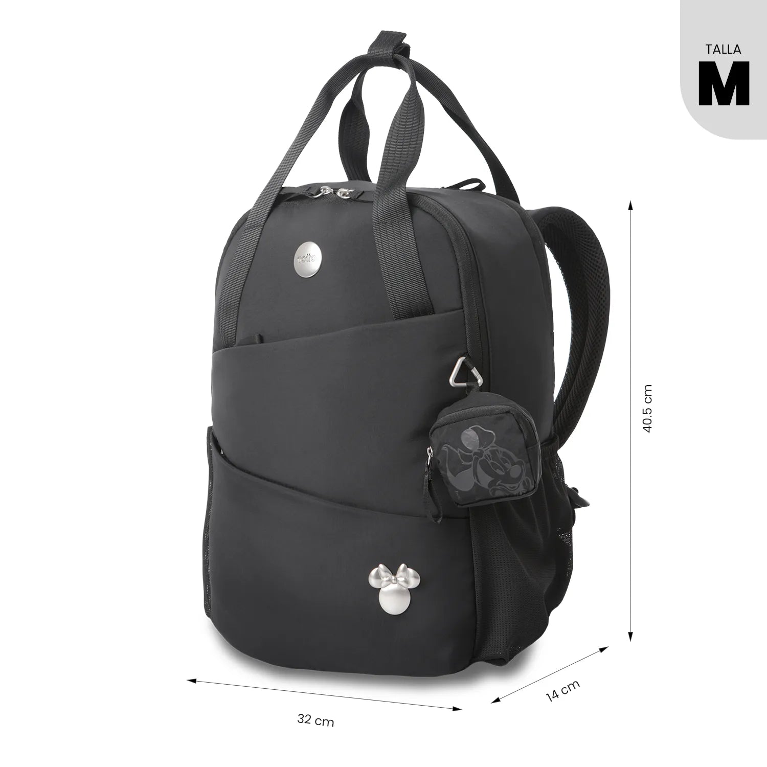 Mochila Minnie Glaze Niña M Negro
